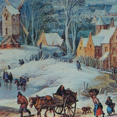 Jan Bruegel - Paesaggio invernale (Stampa)