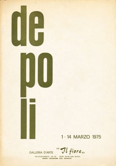 Mario De Poli. De Poli, Marzo 1975