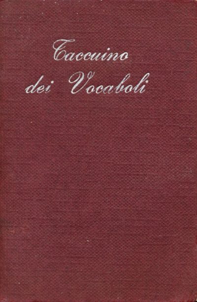 Taccuino dei vocaboli (Mini Libro)