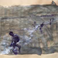 Stefania Fabrizi. Disegno in cabina