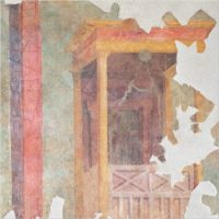 Il Gruppo FAI Maremma per Settefinestre: il recupero di un affresco. Dettagli di interni tra la villa romana e la cittĆ di Cosa