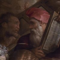 Sorprese e particolari inaspettati nella pala di Vasari per Michelangelo restaurata