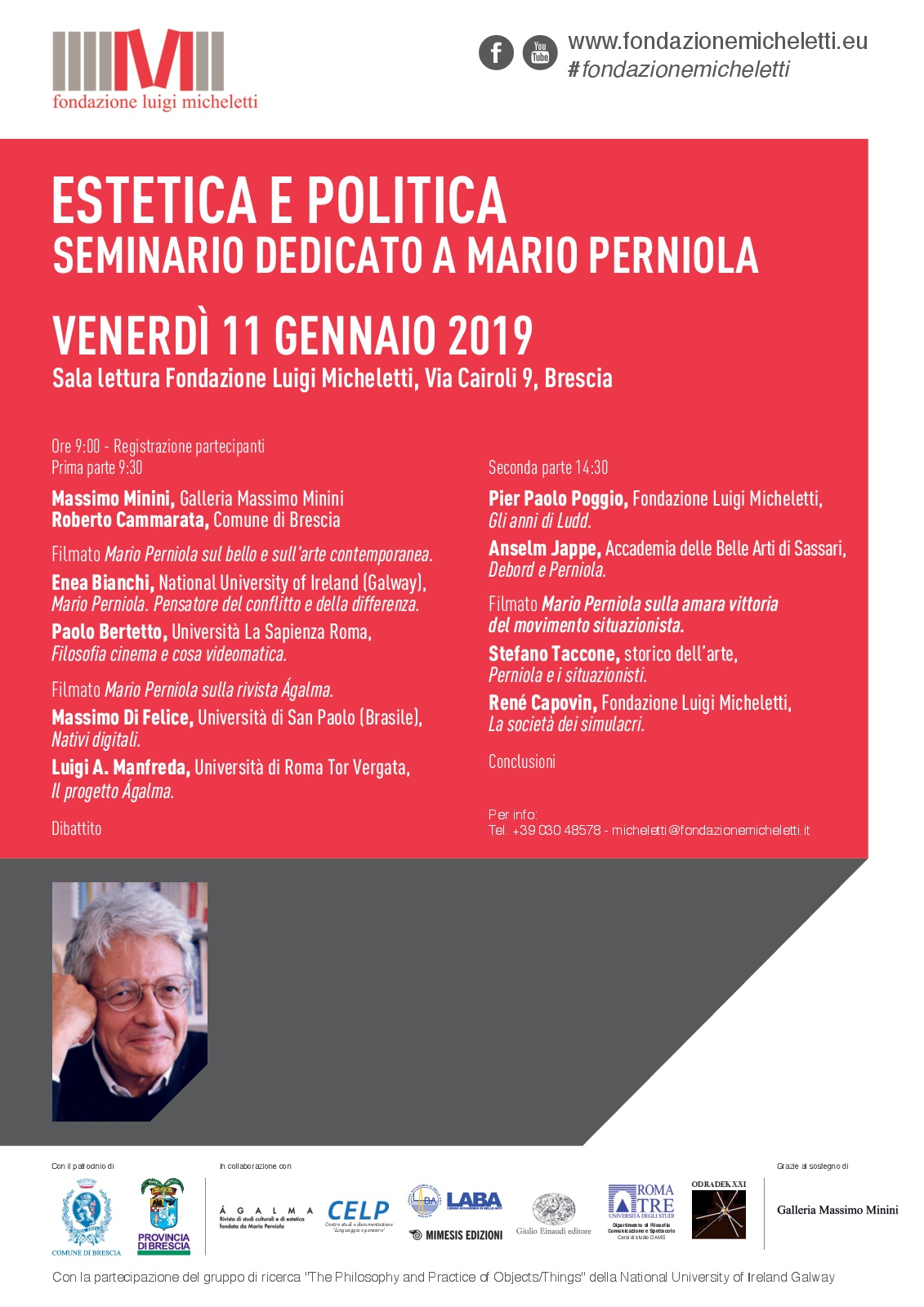 Estetica e politica - Seminario dedicato a Mario Perniola