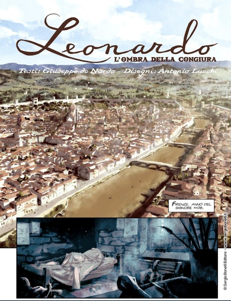 "L'ombra della congiura": Lucchi e De Nardo firmano a fumetti un omaggio a Leonardo