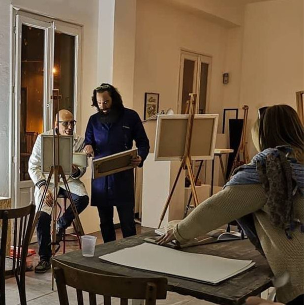 Laboratorio di pittura con Alessandro Bazan, Francesco De Grandi e Fulvo Di Piazza