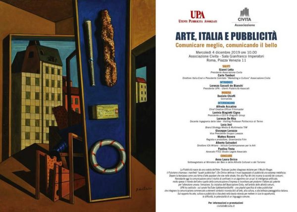 Convegno: "Arte, Italia e pubblicità. Comunicare meglio, comunicando il bello"
