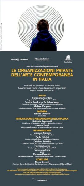 Le organizzazioni private dell’Arte Contemporanea in Italia