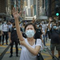 Kiran Ridley. Hong Kong democracy protests - Siena Awards 2020