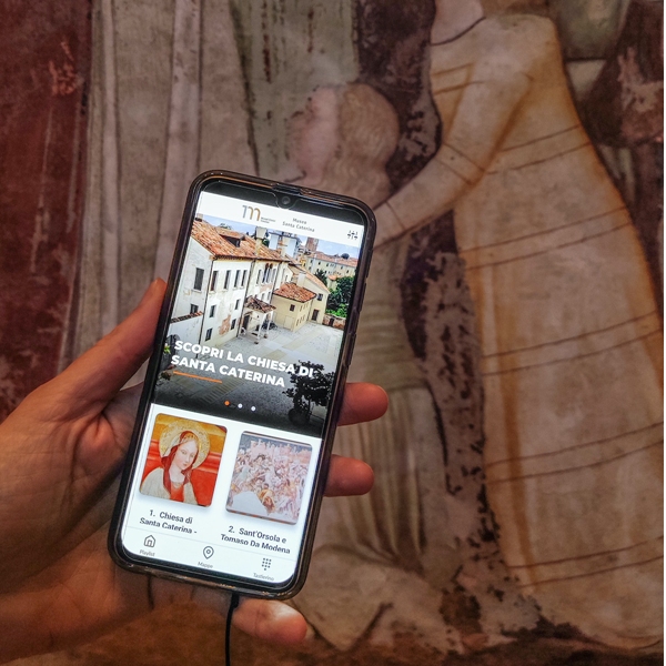Il Museo Santa Caterina di Treviso offre ai visitatori l'App che fa anche da audioguida