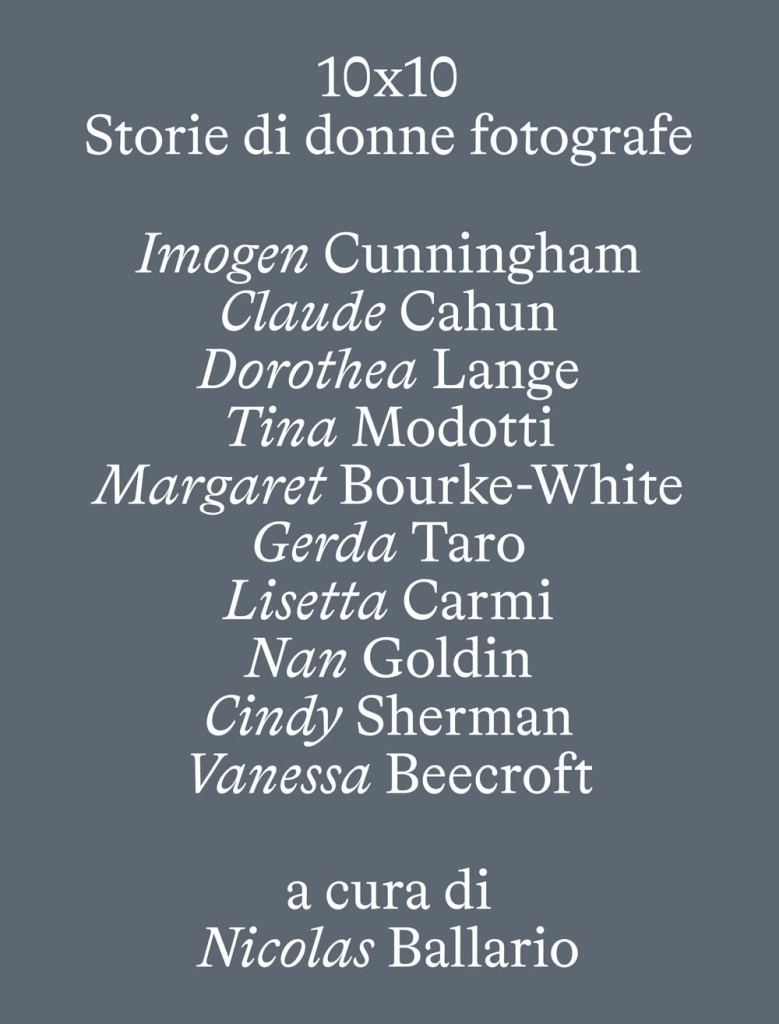"10x10. Storie di donne fotografe", il volume a cura di Nicolas Ballario