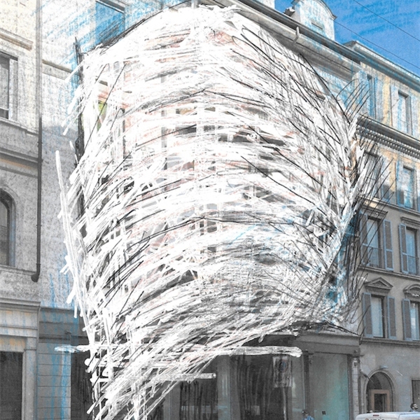 Tadashi Kawamata. Nests in Milan
