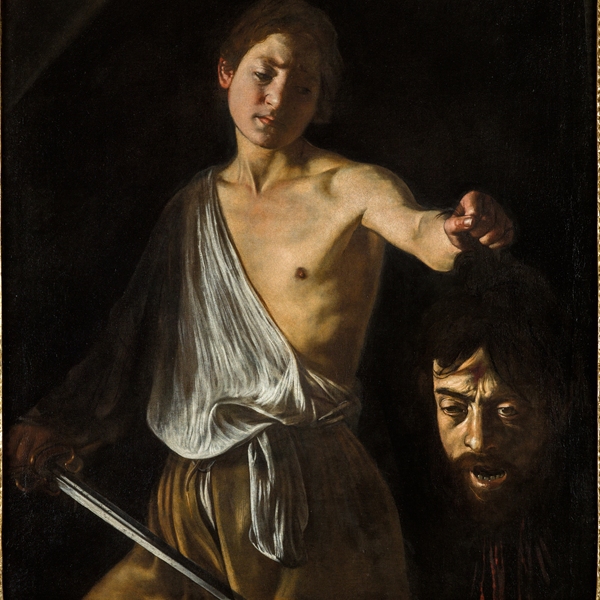 Caravaggio - La Cena in Emmaus e il David con la testa di Golia