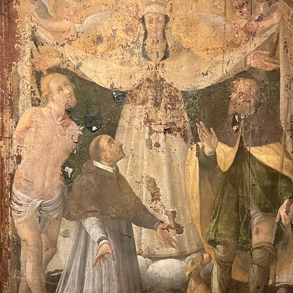Trasferito il dipinto "Madonna dei Tencìtt". Il restauro in autunno