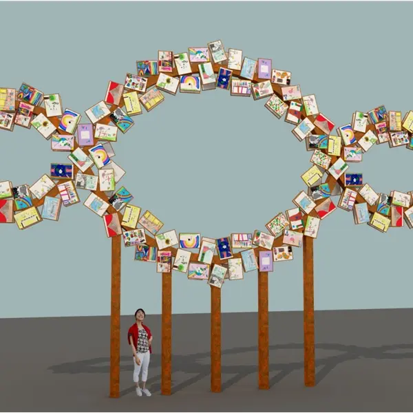 "Il Terzo Paradiso dei Talenti". Installazione di Michelangelo Pistoletto