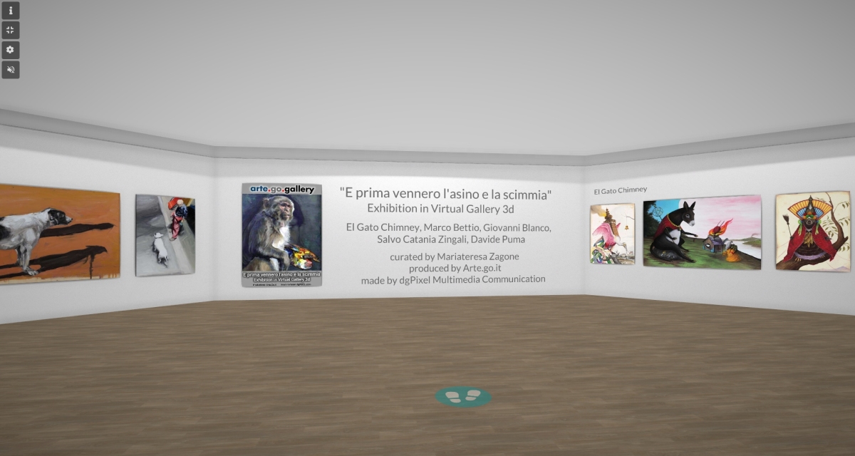 E prima vennero l'asino e la scimmia - Mostra virtuale interattiva 3d