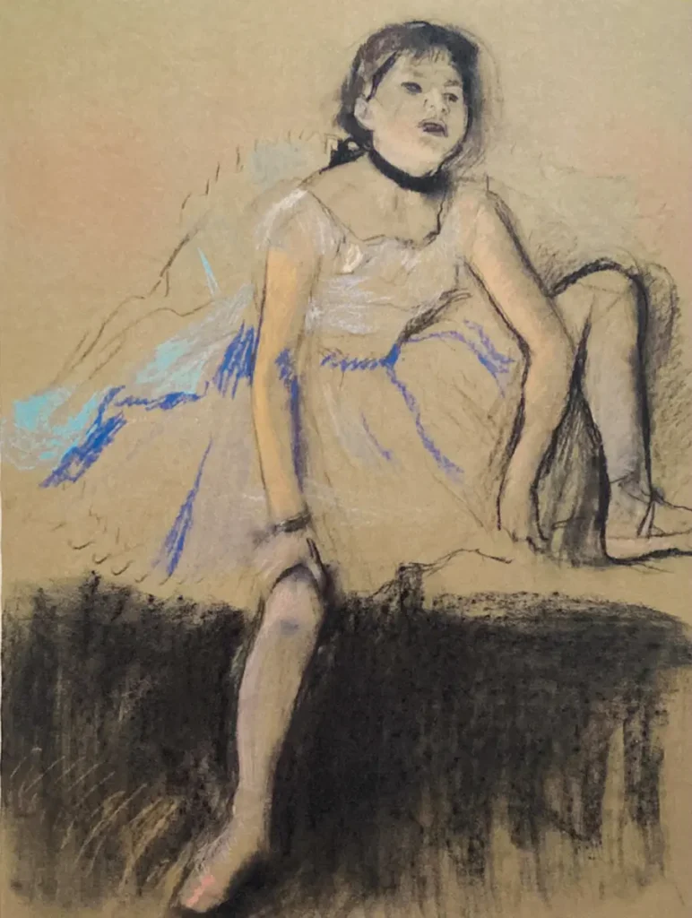 Edgar Degas . Ballerina in riposo