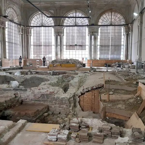 Importanti rilevamenti archeologici alla Loggia dei Banchi di Genova