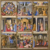 Beato Angelico. Storie dell'infanzia di Cristo. Anta dell'Armadio degli Argenti, dal Museo di San Marco di Firenze