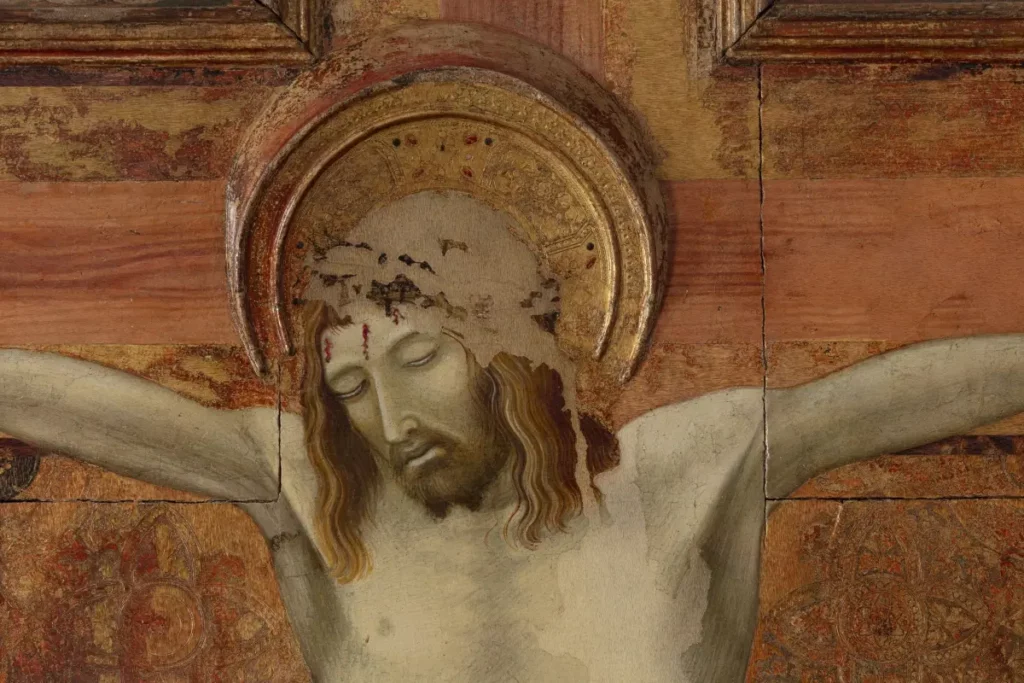 Restaurata la Croce dipinta del Carmine di Siena di Ambrogio Lorenzetti