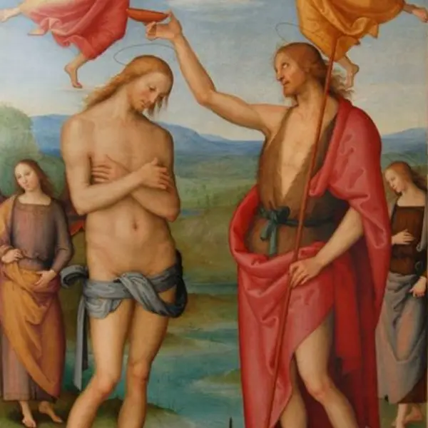 Perugino. Il Battesimo di Cristo
